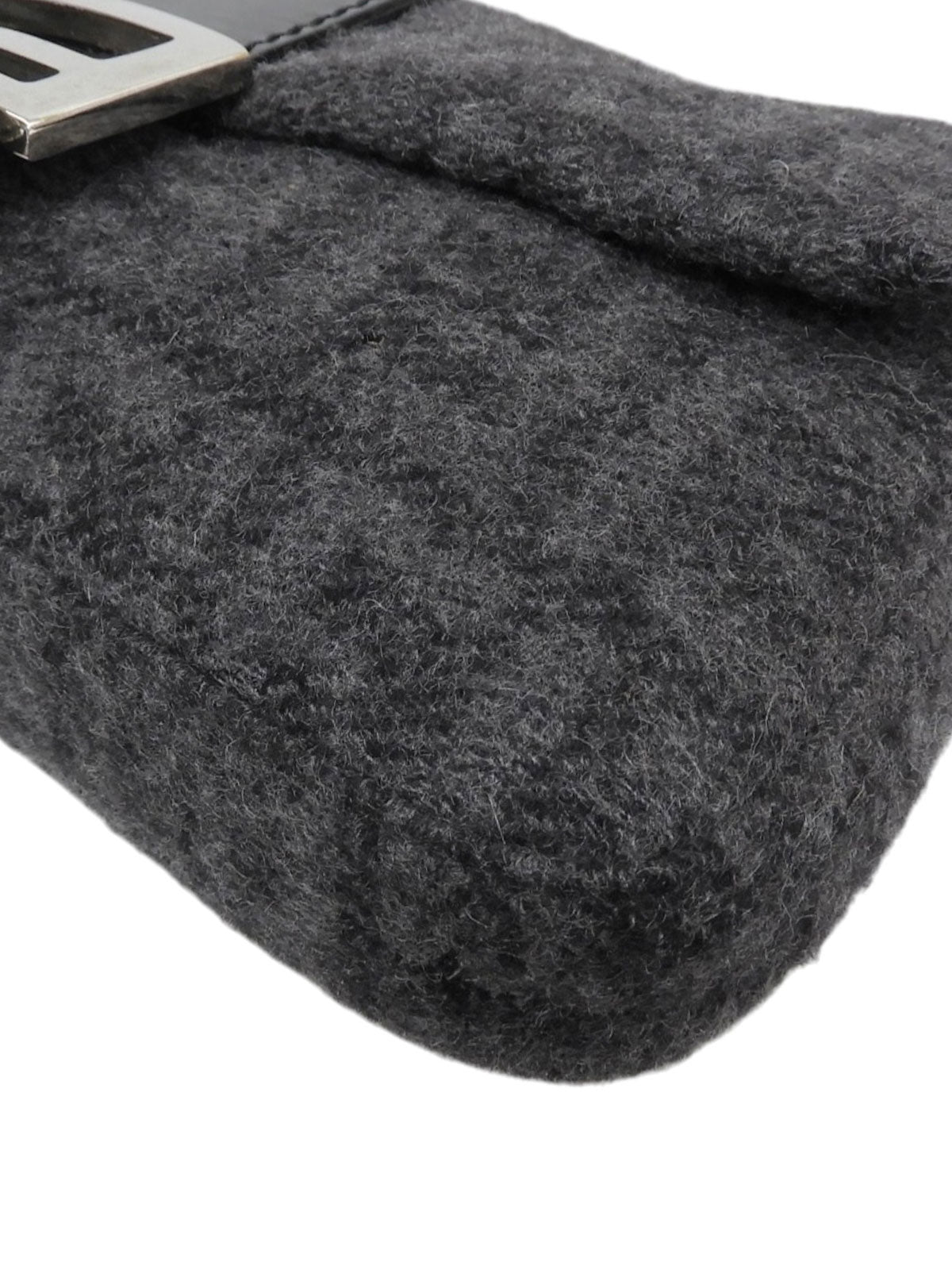 ニットFFズッカパターンマンマバゲット グレー