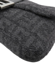 ニットFFズッカパターンマンマバゲット グレー