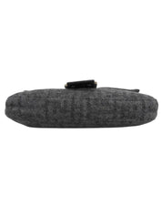 ニットFFズッカパターンマンマバゲット グレー