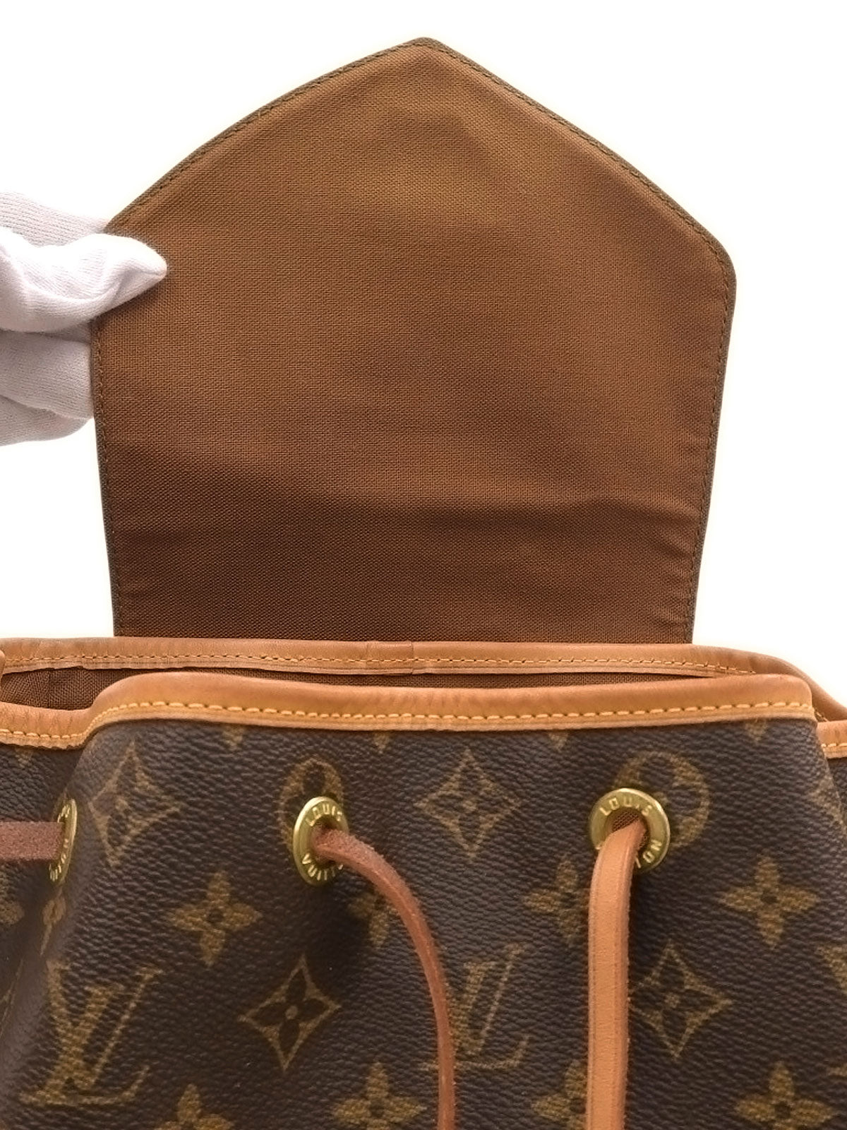 1999 Monogram Montsouris GM Canvas Bag, Brown