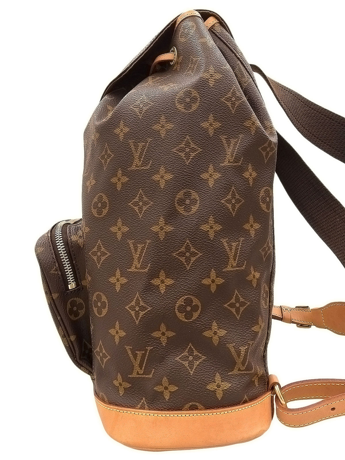 1999 Monogram Montsouris GM Canvas Bag, Brown
