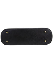 Nova Check Pattern Logo Emblem One-Shoulder Bag Black/Beige