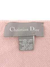 Wool Logo Line Scarf Pink