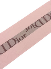 Wool Logo Line Scarf Pink