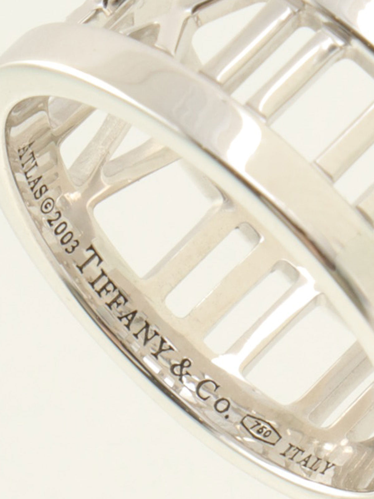 18K Diamond Open Atlas Ring #51 Silver