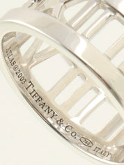 18K Diamond Open Atlas Ring #51 Silver