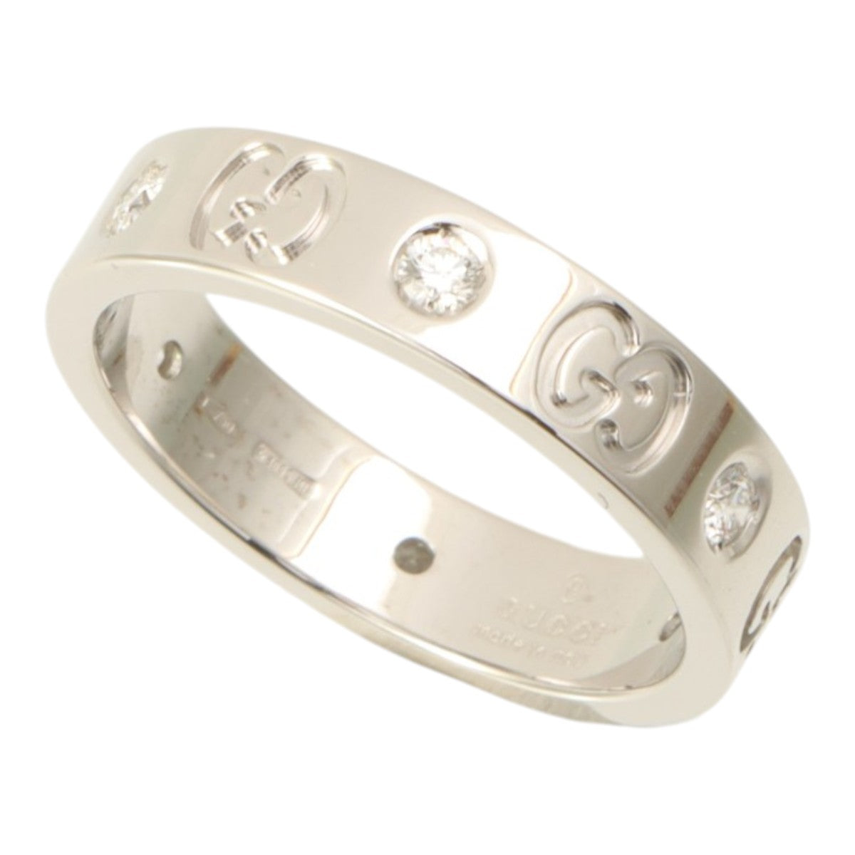 18K 6P Diamond Icon Ring #51 Silver