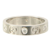 18K 6P Diamond Icon Ring #51 Silver