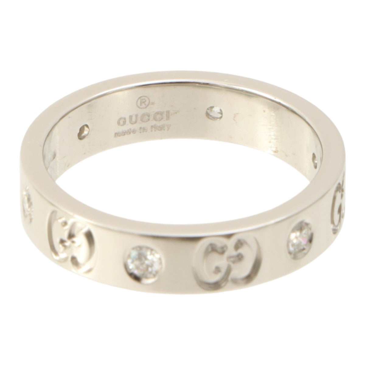 18K 6P Diamond Icon Ring #51 Silver