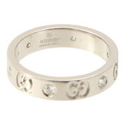 18K 6P Diamond Icon Ring #51 Silver