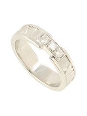 18K Diamond Atlas Ring in Silver