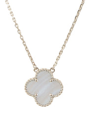 18K Vintage Alhambra Necklace Blue/Silver