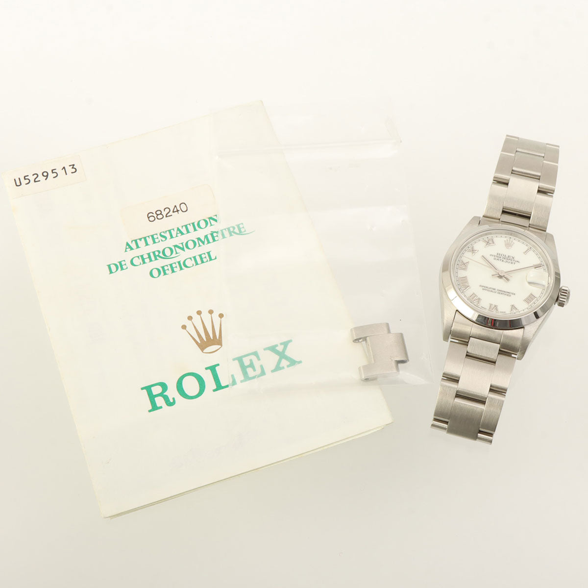 1997年頃製 デイトジャスト 30mm 68240 U番 自動巻き ホワイト