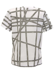 Bolduk图案短袖T恤 白色/棕色