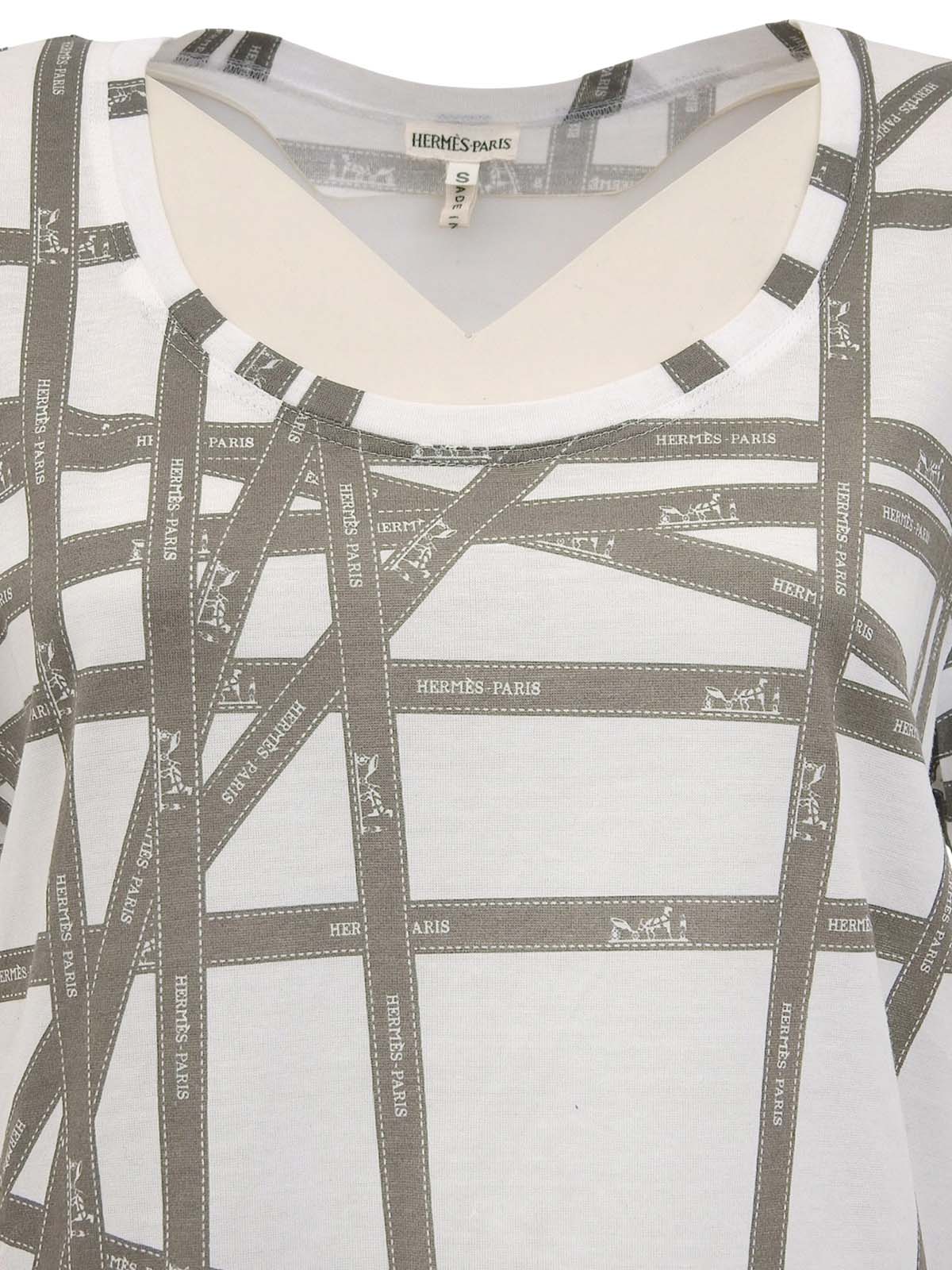 Bolduk图案短袖T恤 白色/棕色