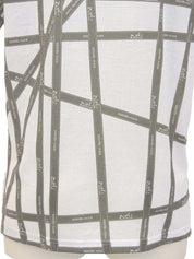 Bolduk Pattern Short Sleeve T-Shirt White/Brown