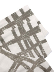 Bolduk Pattern Short Sleeve T-Shirt White/Brown