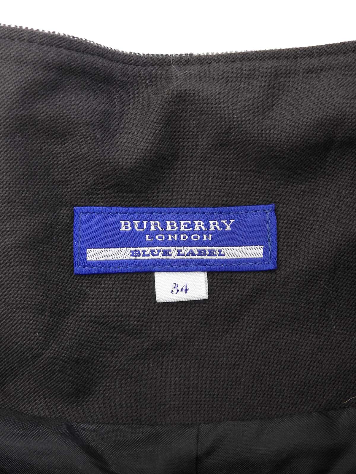 米色/黑色格纹荷叶边短裤