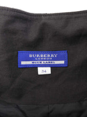 米色/黑色格纹荷叶边短裤