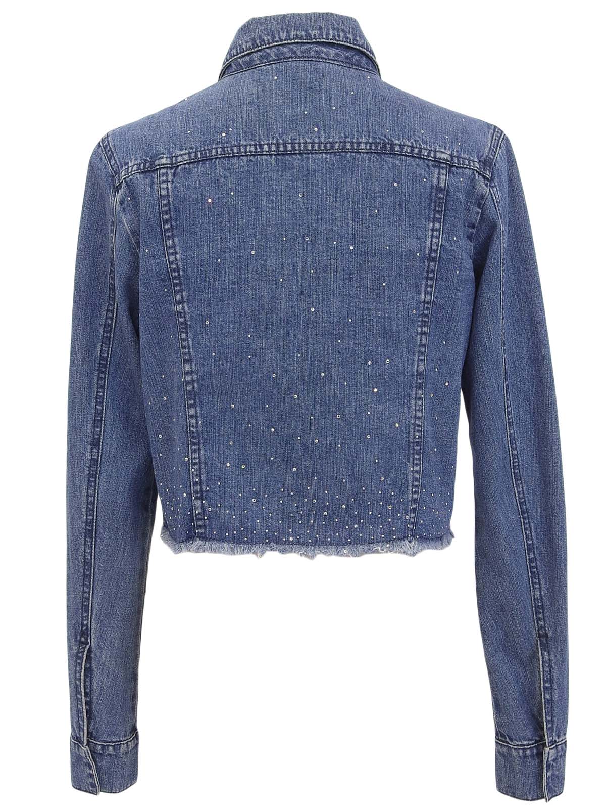 Indigo Rhinestone Denim Jacket