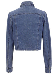 Indigo Rhinestone Denim Jacket