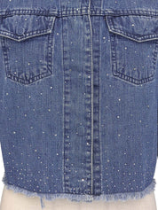 Indigo Rhinestone Denim Jacket
