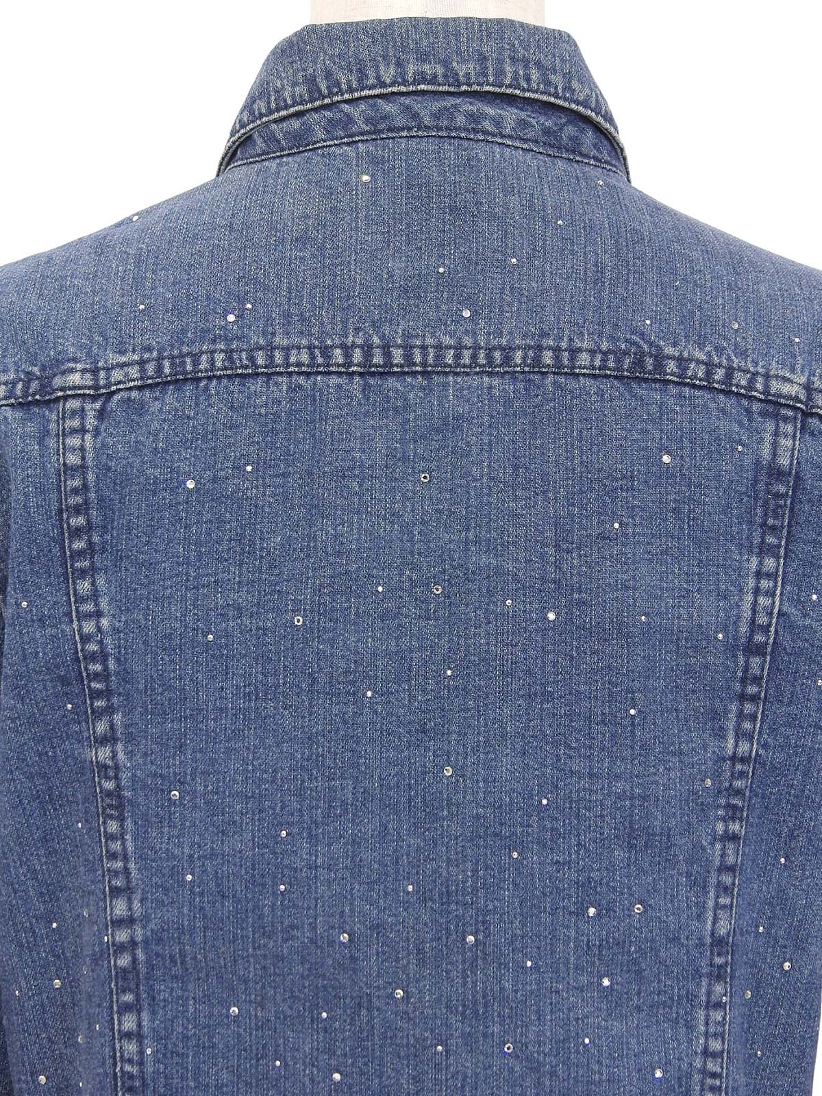Indigo Rhinestone Denim Jacket