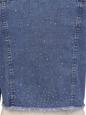 Indigo Rhinestone Denim Jacket