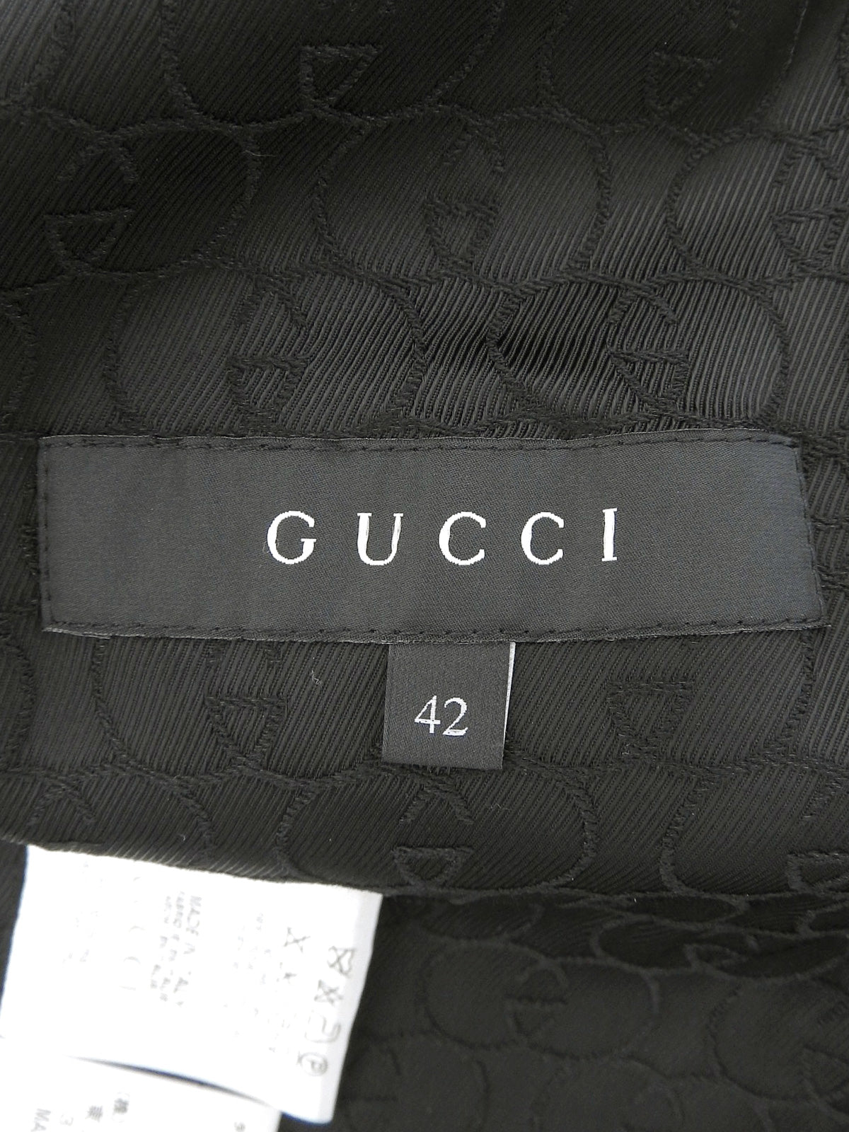 Wool striped pattern jacket, gray, #42