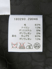 Wool striped pattern jacket, gray, #42