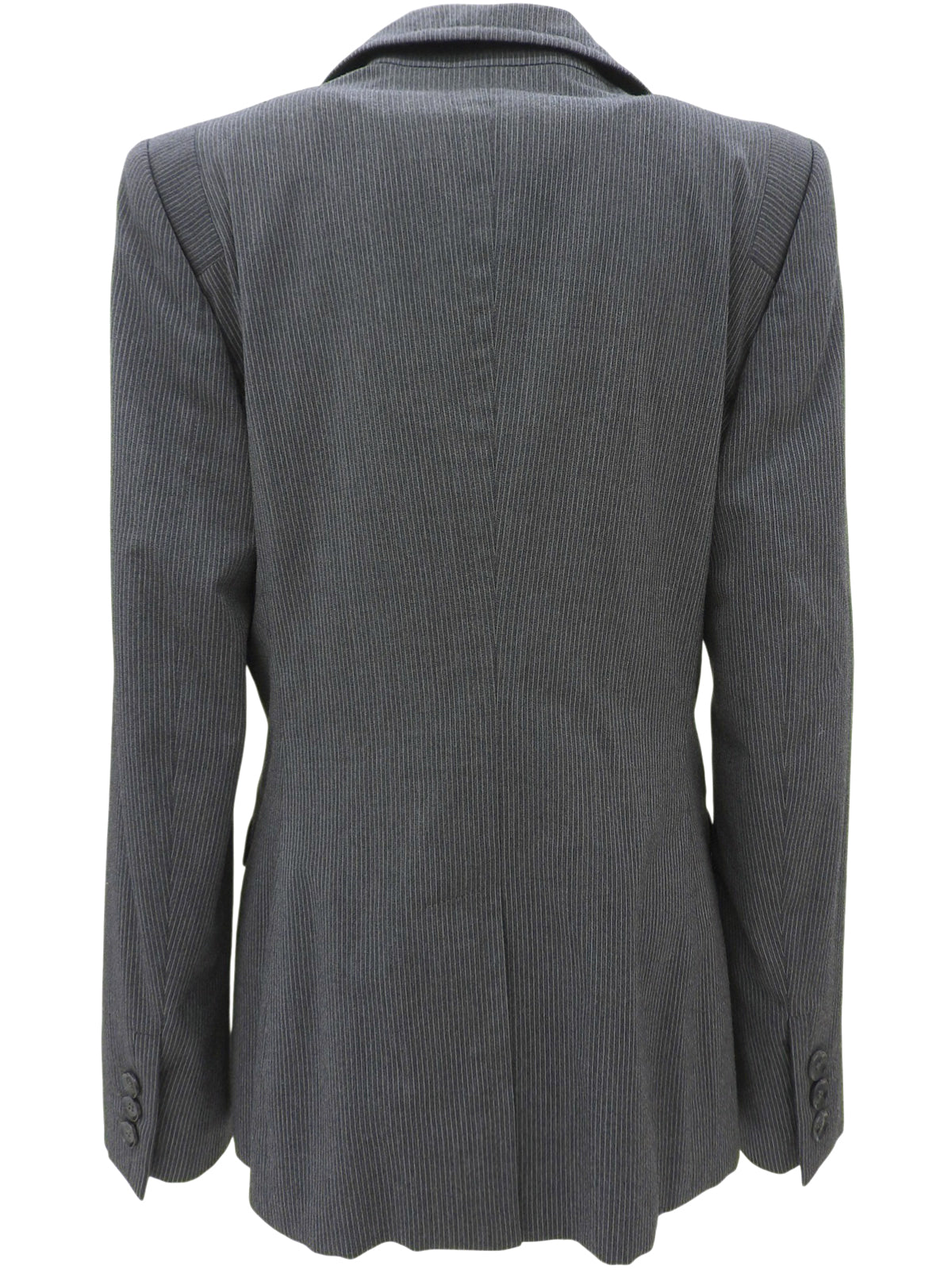 Wool striped pattern jacket, gray, #42