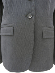Wool striped pattern jacket, gray, #42