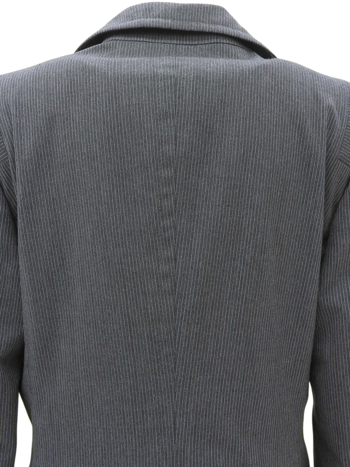Wool striped pattern jacket, gray, #42