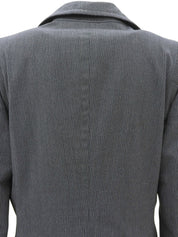 Wool striped pattern jacket, gray, #42