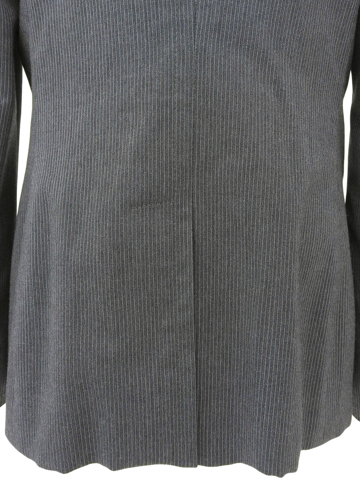 Wool striped pattern jacket, gray, #42