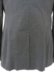 Wool striped pattern jacket, gray, #42