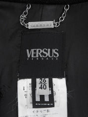 Wool zip-up jacket, black, #26