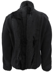 Wool zip-up jacket, black, #26
