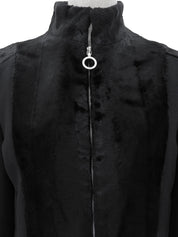 Wool zip-up jacket, black, #26