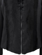 Wool zip-up jacket, black, #26