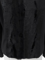 Wool zip-up jacket, black, #26