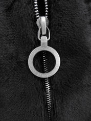 Wool zip-up jacket, black, #26