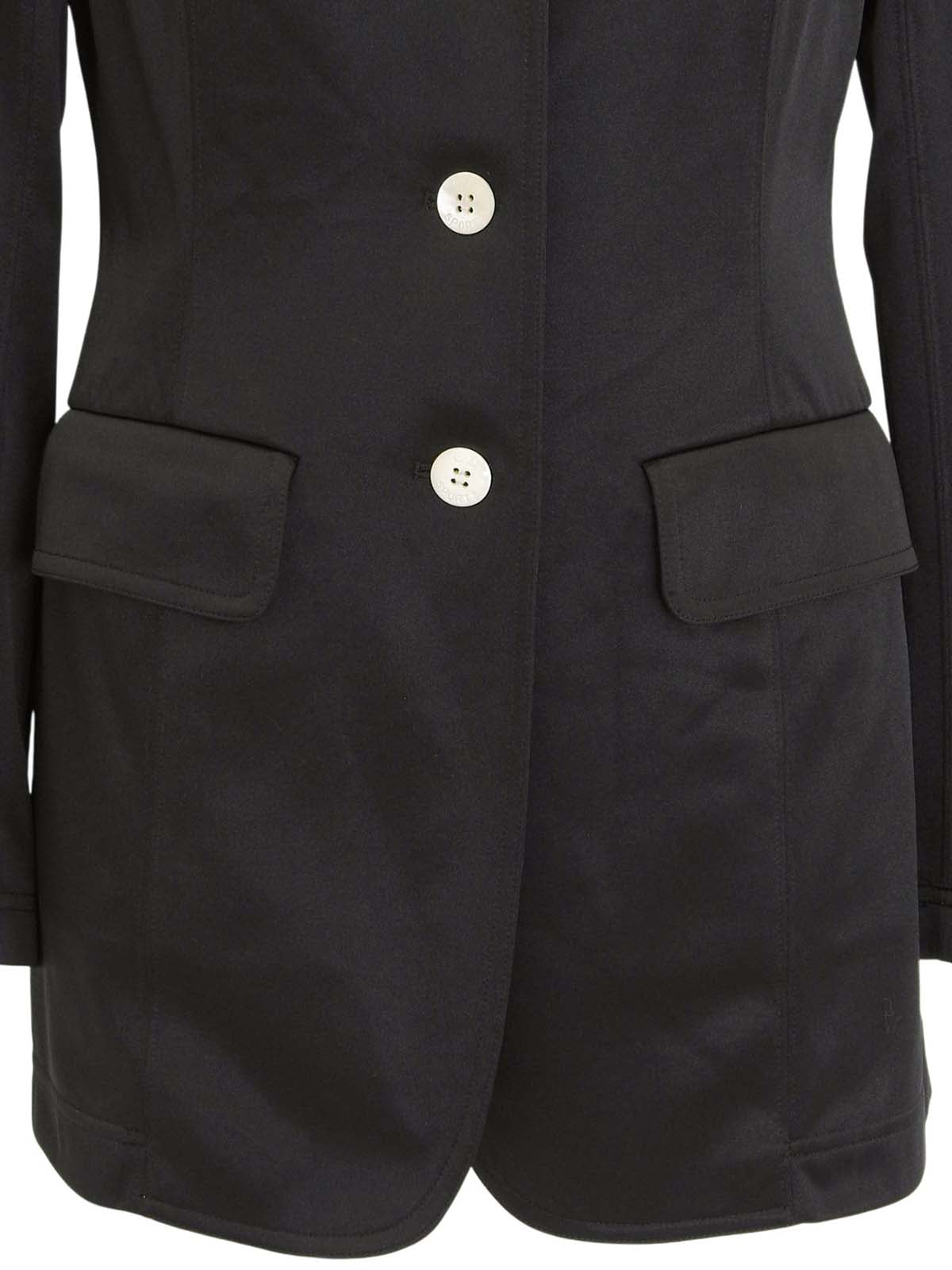 Logo Emblem Embroidered Jacket Black