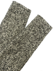 ツイードダブルブレストコート ブラック/ホワイト #36