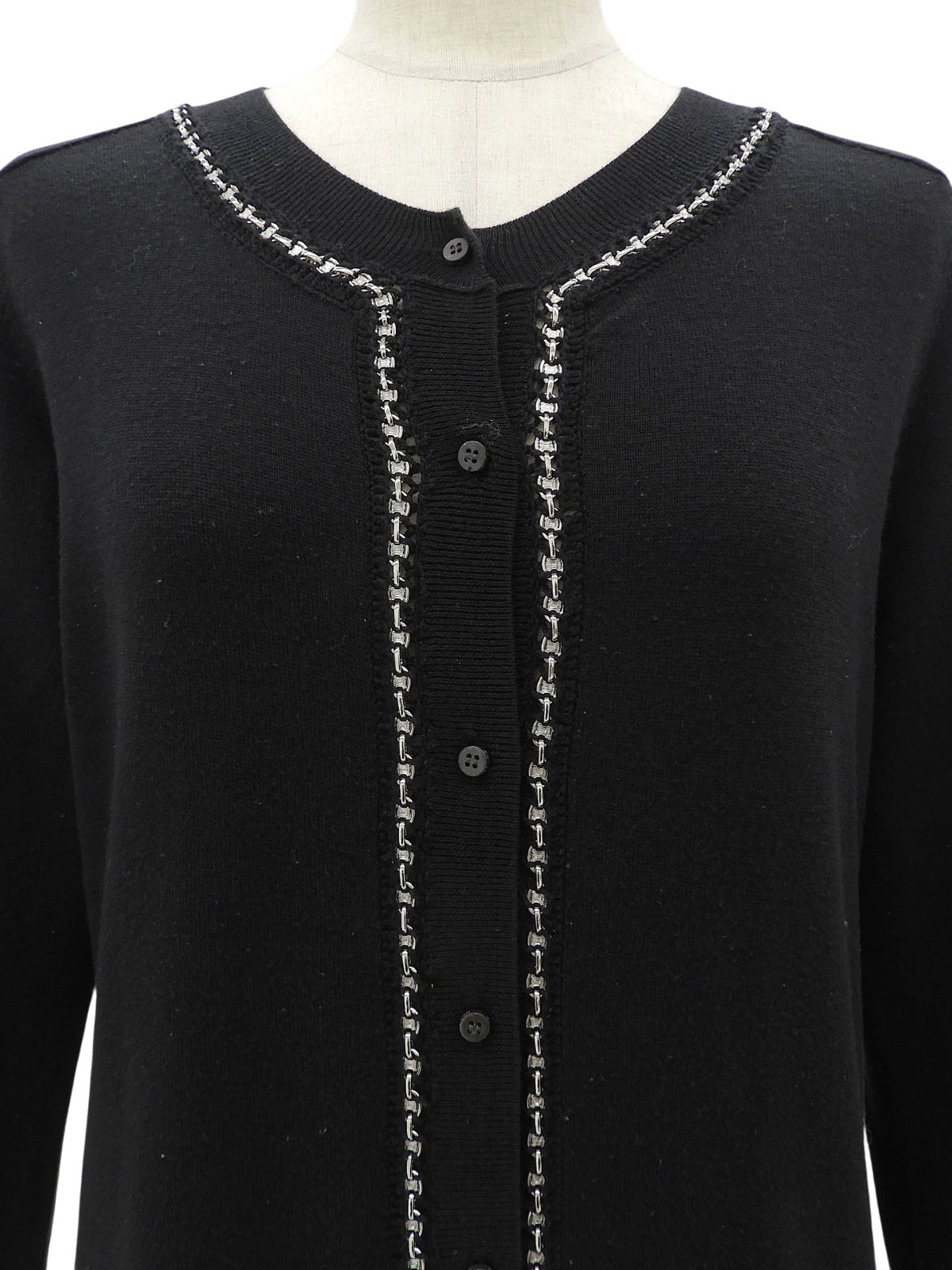 Macadam Chain Cardigan Black #L