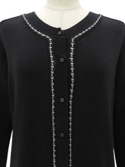 Macadam Chain Cardigan Black #L
