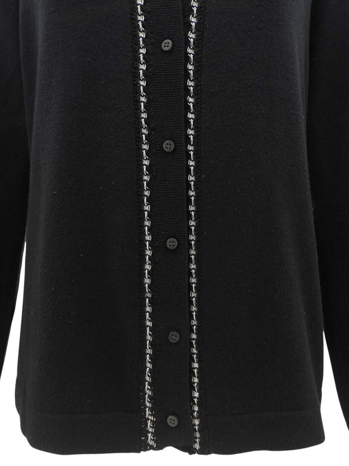 Macadam Chain Cardigan Black #L