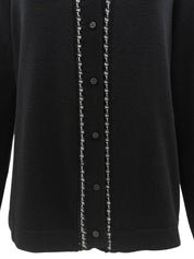 Macadam Chain Cardigan Black #L