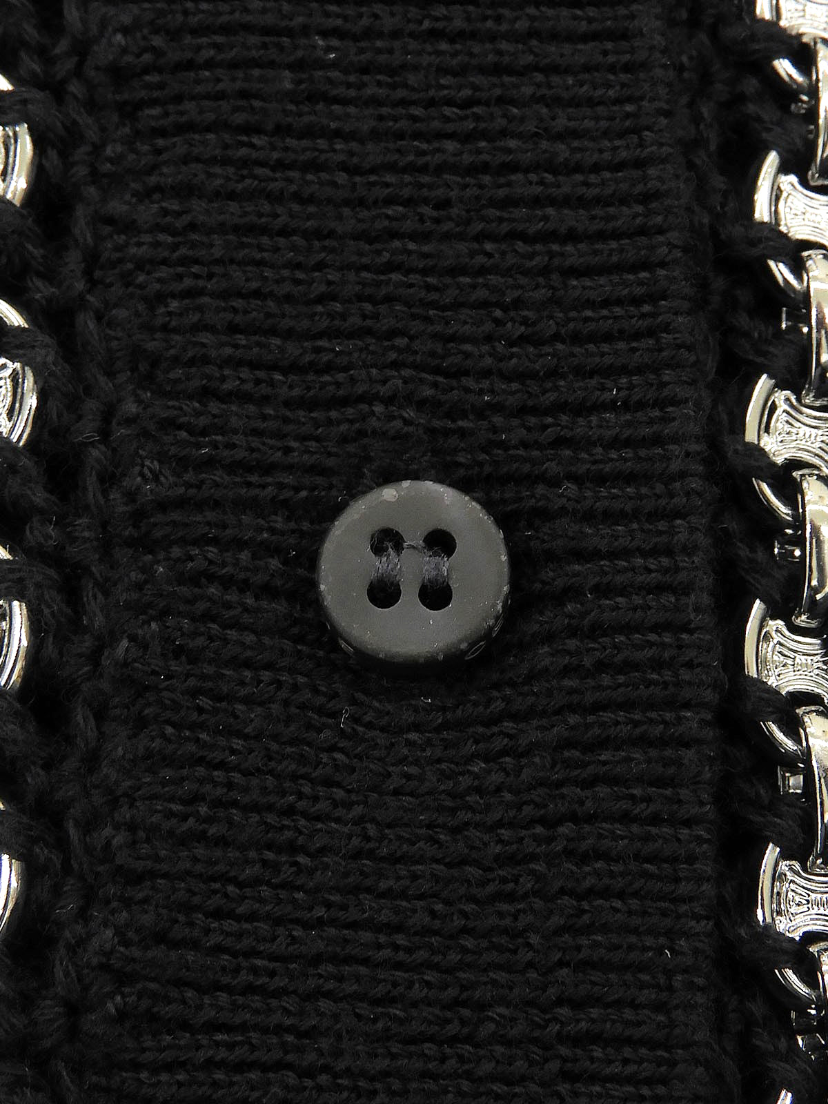 Macadam Chain Cardigan Black #L