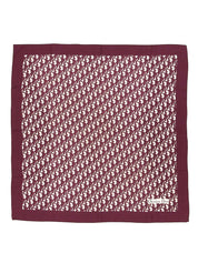 Silk Trotter Pattern Scarf, Bordeaux
